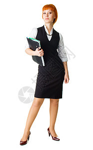 具有吸引力的女企业家学习工人工作教学套装顾问经理商务训练人士图片