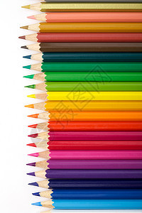 彩色铅笔教育颜色蜡笔背景图片