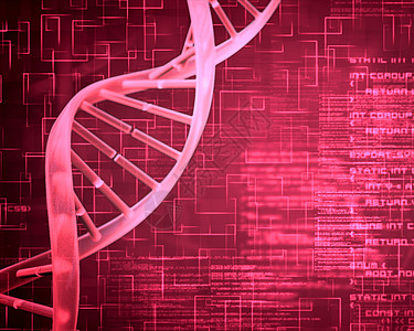 粉色 DNA Helix 背景方形图片