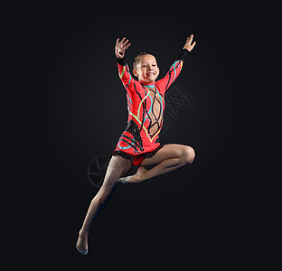 身穿体操服装的年轻女子有氧运动平衡身体舞蹈家艺术芭蕾舞女孩女士竞赛游戏图片