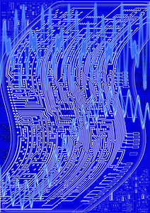 蓝图蓝图电路板芯片电路技术电脑蓝色绘画数据半导体科学晶体管图片