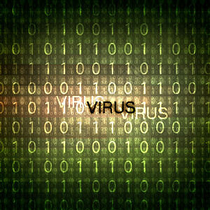 黑客数字计算机病毒符号警报电脑感染漏洞网络互联网软件笔记本插图数据背景