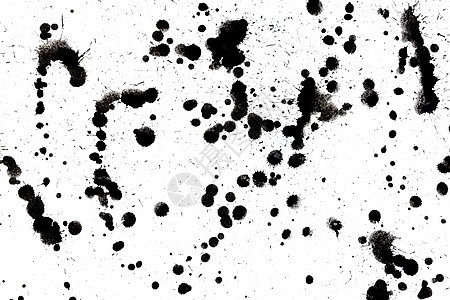 黑落墨水喷溅喷泉创造力墨迹收藏水滴液体运球染料插图印迹背景图片