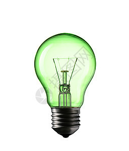 绿色电力力量灯泡活力玻璃灯光图片