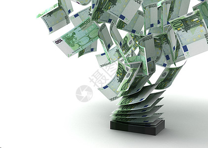 欧元飞行财富绘图低角度纸币现金数字货币物体金融周转图片