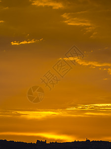 塔斯卡纳的日落景色图片