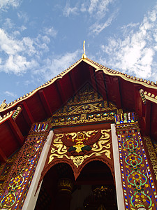 传统拉纳风格的佛教教堂1图片