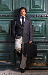 欧洲商业商 员人士城市成功工作商业管理人员商务男人套装男性图片