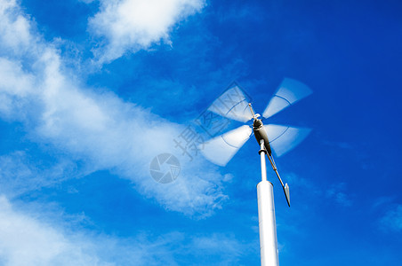 循环再生风力涡轮机翅膀二氧化碳涡轮资源金属发电机阳光旋转海岸活力背景