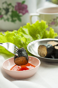 饭食辣椒美食酱油筷子食物午餐小吃早餐盘子桌子图片