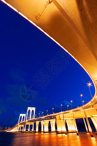 澳门赛万桥灯光海洋货车地标通道娱乐大都市中心运输建筑图片