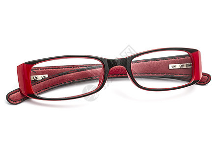 红玻璃医疗眼睛反射眼镜阅读宏观塑料光学阴影镜片图片