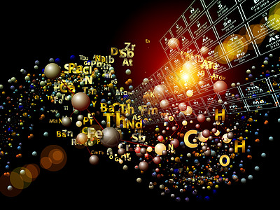 化学元素抽象化学校黑色实验室拼贴画药理教育技术作品科学原子图片