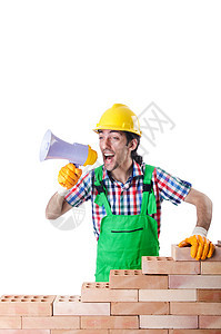 白戴硬帽子的建筑工工具男人裂缝安全帽勃起男性材料水泥工人工作图片