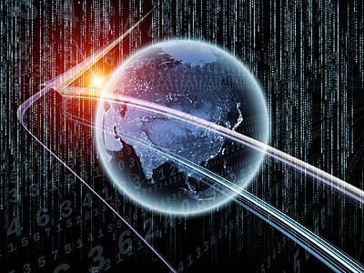 虚拟信息流轻轨信息技术踪迹数字科学轨道世界逻辑代码数据图片