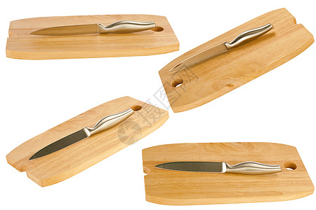 刀和木制切割板饮食木板屠夫工具桌子生产早餐餐厅烹饪乡村图片