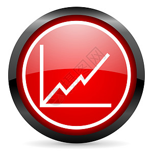 白色背景上的圆图红色光滑图标网络购物统计销售平衡标题兴趣营销键盘投资图片