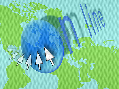 线上行动技术互联网购物按钮像素化电脑监视器老鼠指针背景图片