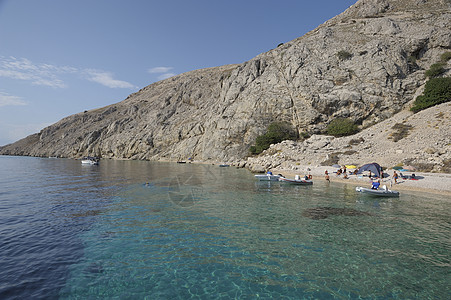 克罗地亚海巨石旅游天堂斑点假期观光旅行异国海岸岩石图片
