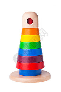 学习儿童木色金字塔玩具橙子黄色白色学校孩子游戏教育蓝色组织乐趣背景图片
