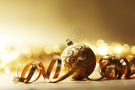 金色圣诞卡灯泡装饰品金子团体假期季节派对星星火花圆圈图片