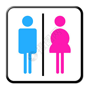 彩色男 女洗手间标志浴室性别插图卫生间女性厕所信号艺术夫妻民众图片