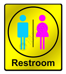 洗手间标志入口女士标签浴室休息洗澡房间艺术男性卫生间图片