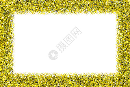 圣诞黄黄色锡架派对长方形松树个性框架卡片花环季节装饰品假期图片