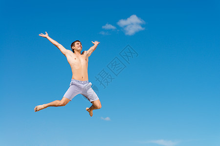 青年男子跳跃男性男人行动男生乐趣喜悦活力职业商业飞跃图片