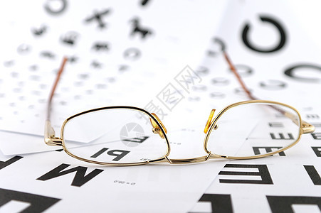 眼部血压比例上的眼镜保健概念光学桌子角膜镜片医生诊断眼科配镜师图片