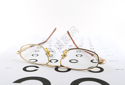 眼部血压大小的眼镜诊断保健概念验光师眼睛镜片光学测试图表桌子图片