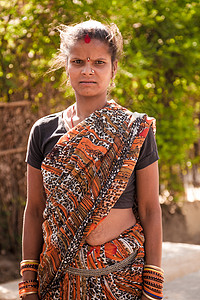 印第安村民妇女图片