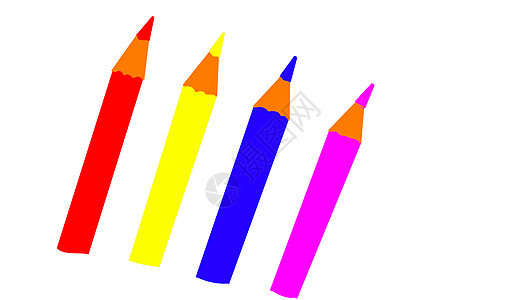 彩色铅笔绘画工具写作风格艺术艺术家办公室插图装饰图片
