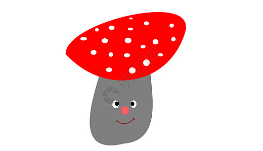 蘑菇毒素插图漫画图片