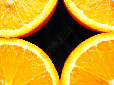 橙色四分之四图片
