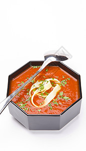 番茄汤西红柿芳香洋葱蔬菜饮料水果盘子美食面条午餐图片