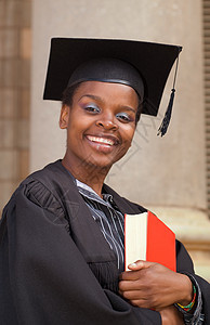 非裔美裔大学生学生微笑女性女士成功学校大学女孩教育黑色青年图片