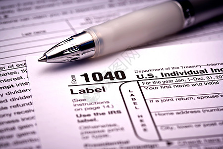 税务表格报税文档时间金融顾问税表账单蓝色理财图片