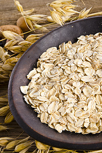 粥燕麦收成素食健康饮食生活方式早餐麦片橙子金子植物粮食图片
