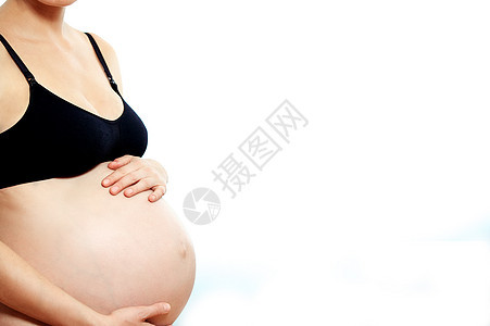 孕妇在抚摸肚子时胎儿生育数字腹部母亲孩子身体卫生产科婴儿图片