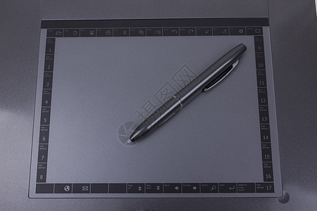 图形平板插画家学校技术加工数字化工作按钮插图绘画软垫图片
