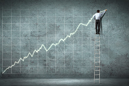 商务人士绘图图图领导生长梯子营销领导者楼梯蓝色动机成功职业图片