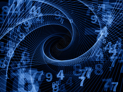 从旋涡中出来技术数学涡流作品数字设计螺旋计算科学蓝色图片