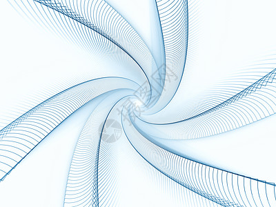 几何挥发体科学白色螺旋涡流旋转几何学技术网格图片