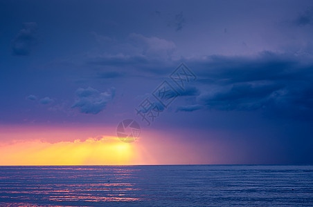 日落波浪海岸假期地平线日出天堂太阳海洋天空墙纸图片