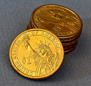 硬币银行贷款自由雕像融资货币金融储蓄经济银行业图片素材