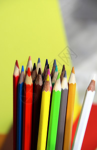 多彩铅笔光谱爱好蜡笔项目艺术专辑补给品手工创造力童年图片