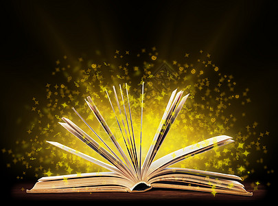 童话书书籍 特别轻量的开放书 教育想像力故事墙纸智慧星星宗教童话文学学习学校背景