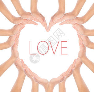 手造心形创造力手指生活卡片恋情保健指甲概念白色空白图片