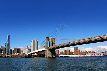 布鲁克林桥天空技术高楼人类城市文化行政区河流艺术自来水图片